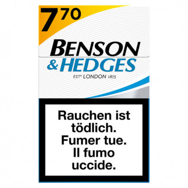 Alle Benson & Hedges Zigaretten