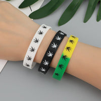Cannabis Silikon Armband