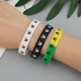 Cannabis Silikon Armband