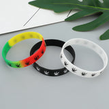 Cannabis Silikon Armband