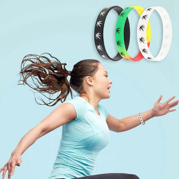 Cannabis Silikon Armband