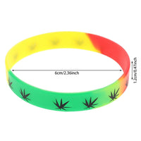 Cannabis Silikon Armband