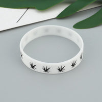 Cannabis Silikon Armband